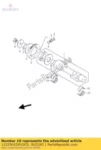 Suzuki 1222901D010C0 rolamento, eixo c - Lado inferior