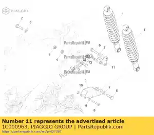 Piaggio Group 1C000963 shock absorber support dx - Bottom side