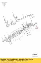 neutrale indicator schakelaar van Triumph, met onderdeel nummer T2500172, bestel je hier online: