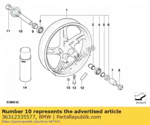 bmw 36312335577 asse a sgancio rapido - Mezzo