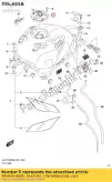 4420023860, Suzuki, dop set, brandstoftank suzuki gsxr150rfx gsxr150rf gsxr125xa gsxr125a 150 125 , Nieuw