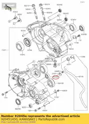 kogellagers, 16101jrx kx85-a3 van Kawasaki, met onderdeel nummer 920451450, bestel je hier online: