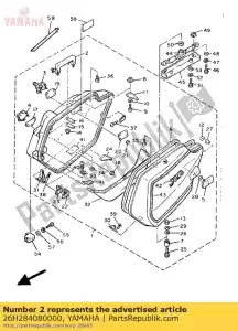 Yamaha 26H284080000 agarre, alforja - Lado inferior