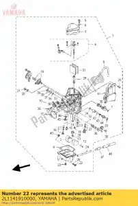 yamaha 2L1141910000 screw - Bottom side