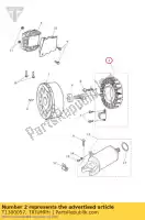 T1300057, Triumph, statore dell'alternatore triumph street triple from vin 560477 street triple r from vin 560477 675 2013 2014 2015 2016, Nuovo