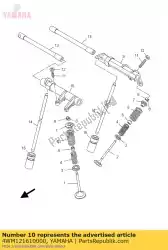 Ici, vous pouvez commander le bras, culbuteur de soupape 2 auprès de Yamaha , avec le numéro de pièce 4WM121610000: