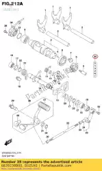 Here you can order the label,gear shif from Suzuki, with part number 6839238B00: