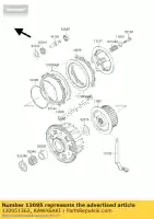 130951362, Kawasaki, huis-comp-koppeling zx600-g1 kawasaki zx 600 1995 1996 1997 1998 1999, Nieuw