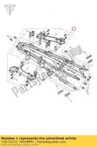 triumph T2073333 assy rear subframe - Bottom side