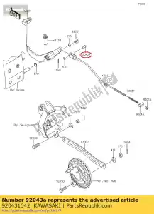 kawasaki 920431542 pin an125d7f - Onderkant