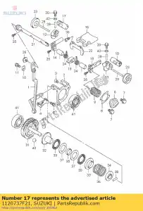 suzuki 1120737F21 valvola assy, ??exh - Il fondo