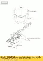 560697707, Kawasaki, patroon, lijkwade, lwr, lh klx125cf kawasaki klx 125 2015, Nieuw