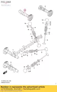 suzuki 1270306G00 conjunto de árbol de levas, yo - Lado inferior