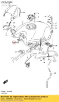 4451248H00, Suzuki, entretoise, réservoir de carburant suzuki gw inazuma  f z gw250 gw250f gw250z 250 , Nouveau