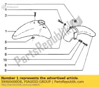 59966600D8, Piaggio Group, guardabarros delantero piaggio liberty leader t 150 125 50 4, Nuevo