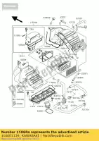 110601139, Kawasaki, gasket,air filter cas kawasaki zxr  l zx400 r m zxr400 400 , New