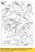 570031084729, Kawasaki, Bag-assy, ??links, blauw + zilver kawasaki vn classic a d mean streak b tourer  vn1600 1600 , Nieuw