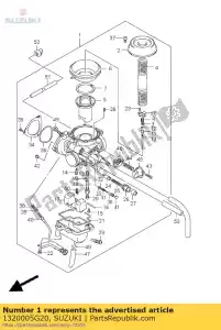 Suzuki 1320005G20 carburateur - Onderkant