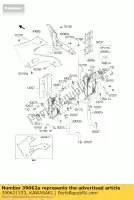 390621553, Kawasaki, slangkoeling, radiator kawasaki kx  k l kx125 125 , Nieuw