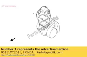 Honda 06111MY2611 kit de juntas a - Lado inferior