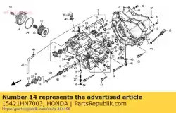 Aqui você pode pedir o tela, filtro de óleo em Honda , com o número da peça 15421HN7003: