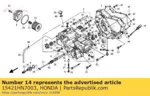 Honda 15421HN7003 tela, filtro de óleo - Lado inferior