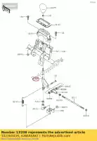 132360034, Kawasaki, lever-comp, shift kvf750-a1 kawasaki  brute force kvf 650 750 2005 2006 2007 2008 2009 2010 2011 2012 2013 2014 2015 2016 2017 2018 2019 2020 2021, Nieuw