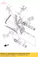 23P121760000, Yamaha, sprocket, cam chain yamaha  xt 1200 2010 2011 2012 2014 2015 2017 2019 2020 2021, New