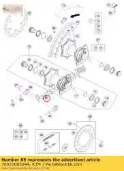 Qui puoi ordinare perno ruota posteriore cpl. 12 da KTM , con numero parte 70010085044: