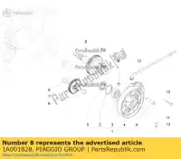 1A001828, Piaggio Group, o? tylnego ko?a aprilia piaggio liberty rp8c54100 rp8ca1100 rp8ca1200 scarabeo 50 2014 2015 2016 2017 2018 2019 2020, Nowy