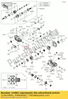 110610805, Kawasaki, 01 junta, 10,5x16x3 kawasaki krf800 teryx le krt800 teryx4 800 , Novo