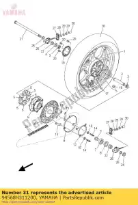 yamaha 94568H311200 ketting (did520vf 11 - Onderkant