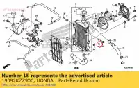 19092KZZ900, Honda, rondelle, montage radiateur honda crf  r l x m crf250l crf250m cb650fa crf250la crf250rla 250 650 , Nouveau