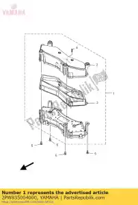 yamaha 2PW835004000 conjunto do medidor (mph) - Lado inferior