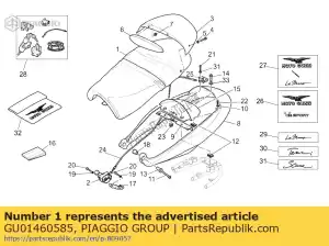Piaggio Group GU01460585 siod?o tenni - Dół