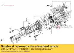 versnelling, schakelreductie (45 van Honda, met onderdeel nummer 24617HP7A01, bestel je hier online: