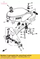 31K241611000, Yamaha, embleem 1 yamaha rd rdf 350, Nieuw