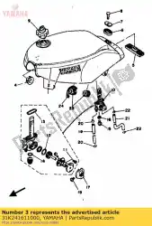 Ici, vous pouvez commander le emblème 1 auprès de Yamaha , avec le numéro de pièce 31K241611000: