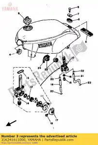 Yamaha 31K241611000 emblème 1 - La partie au fond