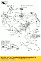 391560252, Kawasaki, pad, serbatoio carburante, lwr zx600p7f kawasaki zx 600 2007 2008, Nuovo