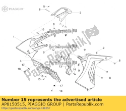 Aprilia AP8150515, Schroef automaschiante reg.faro, OEM: Aprilia AP8150515