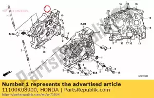 Honda 11100K08900 comp. cárter, r. - Lado inferior