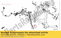 Aqui você pode pedir o barra, suporte lateral em Honda , com o número da peça 50530MCWD00: