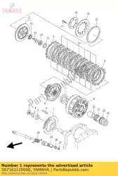 Here you can order the gear, primary drive from Yamaha, with part number 5S7161110000: