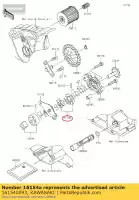 161540093, Kawasaki, rotor-pompe, alimentation kx250xafb kawasaki  kx 250 2010 2011 2012 2013 2014 2015 2016 2017 2018 2019 2020, Nouveau