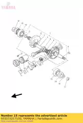 Tutaj możesz zamówić uszczelnienie olejowe (3kx) od Yamaha , z numerem części 931033217100: