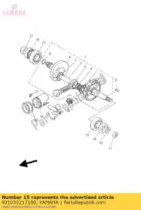 yamaha 931033217100 uszczelnienie olejowe (3kx) - Dół