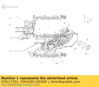 CM127332, Piaggio Group, Crankcase assembly piaggio lbmc25e0, lbmc25e1 zip 50 2009 2016, New