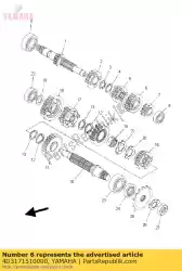 Qui puoi ordinare ingranaggio, 5o pignone (29t) da Yamaha , con numero parte 4D3171510000: