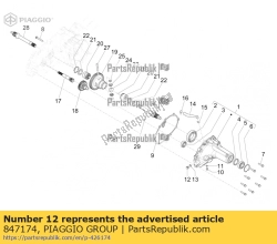 Aprilia 847174, Wkr?t, OEM: Aprilia 847174